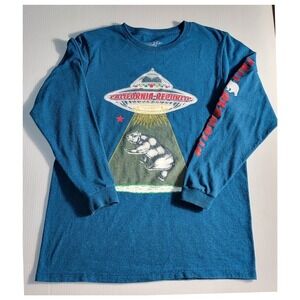 Eighty Eight California Republic UFO Bear Graphic Long Sleeve Shirt 18/20